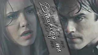 elena + damon | breaking me