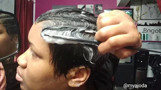 Easy Finger Wave tutorial on your own short hair