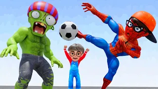 Scary Teacher 3D SpiderNick vs Zombie with the Ball - Protect Tani Animation