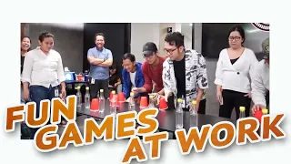 5 FUN PARTY GAMES AT WORK • Part 5 🎲 | Minute To Win It Style