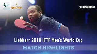 Simon Gauzy vs Aruna Quadri I 2018 ITTF Men's World Cup Highlights (Group)