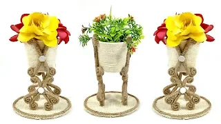 DIY Paper Cup Vase | Jute Crafts | Crafts Junction