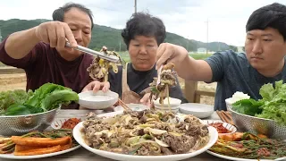 남은 송이버섯을 넣어 푸짐하게 만든 [[불고기(Bulgogi)]] 요리&먹방!! - Mukbang eating show