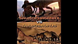 Saurophaganax vs Tarbosaurus #paleontology #dinosaurs #edits #saurophaganax #tarbosaurus