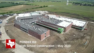 WRA Architects | Ponder ISD High School | May 2023 | Construction Update