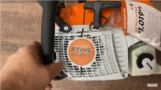 Stihl 362c ,Buying the Giveaway Chainsaw. first fire up.