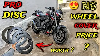 ns 200 wheel cover ⚡ cheapest wheel cover 🔥 pro disc under 499 ✅ worth? 🤔 #ns200 #modified #motovlog