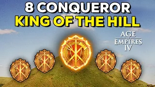 8 Conqueror Free For All on King of the Hill in AOE4!