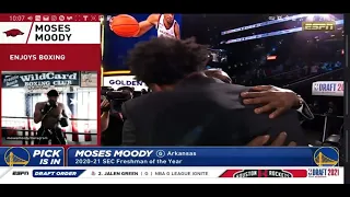 Kendrick Perkins Can't Say the name of Warriors Draft Pick "Moses Moody"