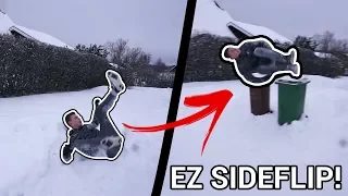 How to Side flip using Snow  | Beginner Tutorial