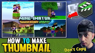 How To Make Thumbnail Like @YesSmartyPie  😱 on Minecraft PC | 2023 Hindi Tutorial