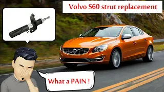 How I struggled to replace a MacPherson strut / Volvo S60 front damper replacement