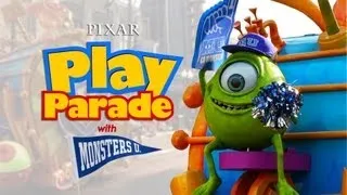 Pixar Play Parade 2013 w/ Monsters University at Disney California Adventure (1080p)