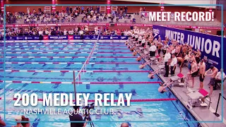 Nashville Aquatic Club Sets Meet Record in Men's 200 Medley Relay | 2023 Speedo Winter Juniors East