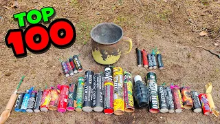 ✅🔥Взорвал 100 Петард в Железной Кружке🔴Top 100 FIRECRACKERS vs IRON MUG🔴EXPLODE DIFFERENT POWERFU