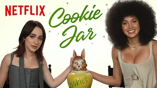 Sofia Wylie and Sophia Anne Caruso Answer To the Cookie Jar | The School For Good And Evil | Netflix