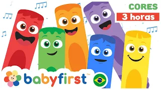 Desenhos Educativos Para Crianças  | Aprenda Cores | Desenho para bebês | 3 horas | BabyFirst Brasil