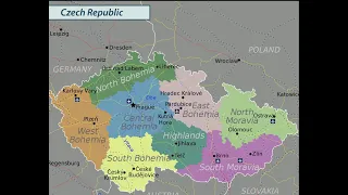 map of Czech Republic [ Czechoslovakia ] [ mapa České republiky ]