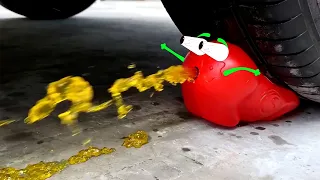 Experiment Car vs Plastic Bottle | Crushing Crunchy & Soft Things by Car | Doodle Life