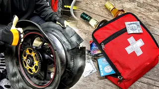 How To Change Motorcycle Tires? Motorcyclist's First Aid Kit + Complete Chain Drive Replacement
