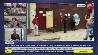 Detención a 15 integrantes de presunta organización criminal liderada por gobernador de Ucayali
