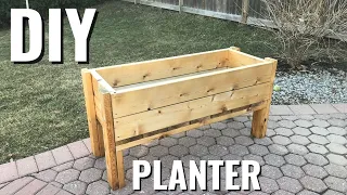 DIY Raised Planter Box - EASY Plans - Backyard Garden