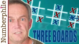 Secrets of 3-Board Tic-Tac-Toe - Numberphile