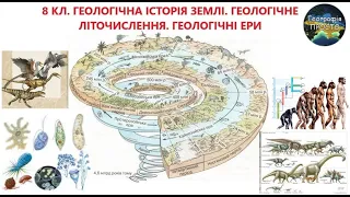 Географія. 8 кл. Урок 15. Геологічна історія Землі. Геологічне літочислення. Геологічні ери