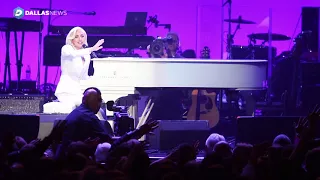 Lady Gaga performs You and I at Harvey relief concert at Texas A&M