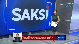 Walang klase sa lahat ng antas sa public at private schools sa Batanes bukas, Sept. 2 | Saksi