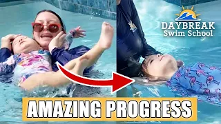 Incredible Back Float Progress from 2 Year Old! (First 10 Lessons)