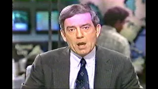 Iraq War 1991 - Initial Coverage via CBS, Dan Rather, and George Bush's Address 1/16/91