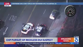 Reckless DUI suspect arrested in Orange County after high-speed chase