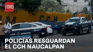 Padres de familia en instalaciones del CCH Naucalpan  - Expreso de la Mañana