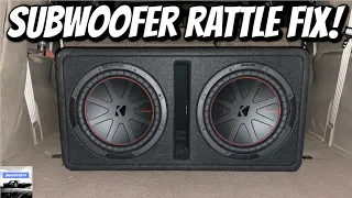 Subwoofer Rattle/Subwoofer Box Rattle (How To Fix)