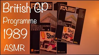 ASMR F1 /  1989 British GP Programme / Whisper Video
