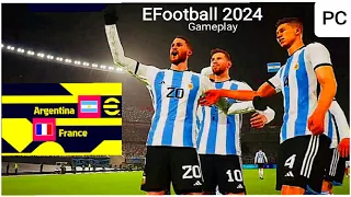 Argentina vs France | Ultra Realistic | Efootball 2024 | World Cup Final | HD