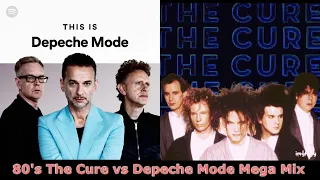 80's The Cure vs Depeche Mode 106.7 FM KROQ Mega Mix Feat. DJ Dundee LA Robert Smith Richard Blade