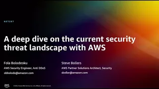 AWS re:Invent 2022 - A deep dive on the current security threat landscape with AWS (NET207)