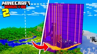 I Built The LARGEST NETHER PORTAL in Hardcore Minecraft