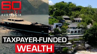 Super yachts, mansions and gross wealth profited from government contracts | 60 Minutes Australia