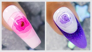 New Nail Trend 2022 | 3D Rose Nail Art | Frozen Flower Nail Tutorial