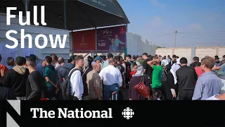 CBC News: The National | Escaping Gaza, Air Canada mistreatment, Health-care report