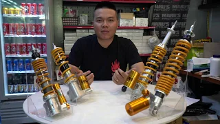 Review - các dòng phuộc Ohlins-Rpm-Bazooka cho Vespa Sprint/Primavera/GTS #tonyscootervietnam