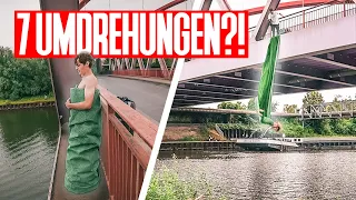Im TEPPICH von der Brücke ROLLEN?! | IRRE Ideen am Kanal! | Splashdiving in Essen