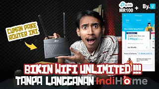 MEMBUAT WIFI UNLIMITED PEMULA dengan ByU + TpLink MR100