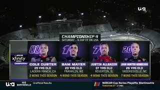 2023 NASCAR XFINITY SERIES CHAMPIONSHIP 4 AFTER MARTINSVILLE