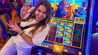 I WON HUGE JACKPOTS Playing Buffalo Lightning Link For The 1st Time Ever!
