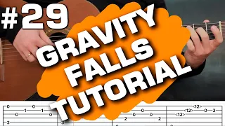 gravity falls guitar tab cover tutorial fingerstyle lesson (guitarclub4you)
