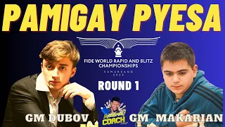 GRABE KA MAGSACRIFICE IDOL DUBOV! Daniil Dubov! World Rapid Chess Championship 2023 Round 1